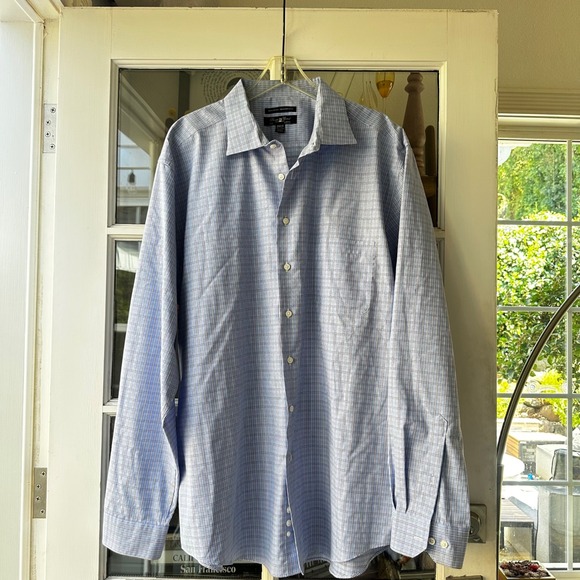 Pronto Uomo Modern Fit Non Iron Plaid Dress Shirt 3XLT - Picture 1 of 3